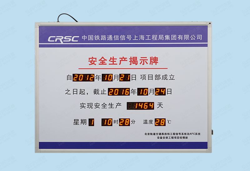 北京安全天數牌