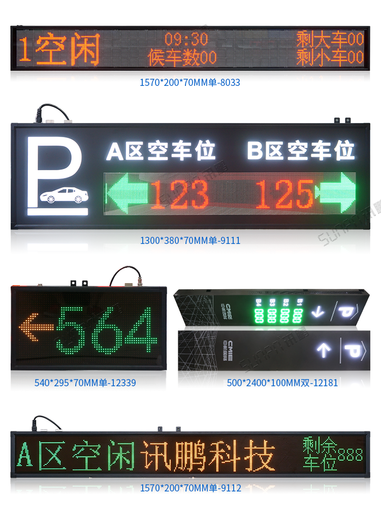 車位引導顯示屏 車位引導顯示屏