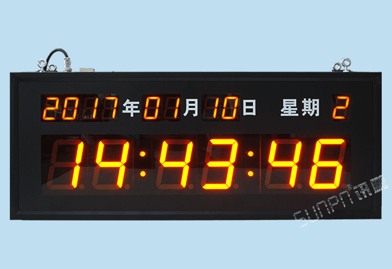 訊鵬定制醫(yī)院走廊led自動(dòng)授時(shí)時(shí)鐘系統(tǒng)NTP網(wǎng)絡(luò)電子鐘時(shí)間服務(wù)器CDMA信號(hào)校時(shí)集成解決方案