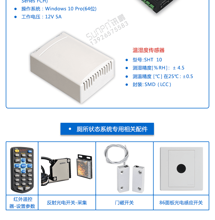 智慧公廁狀態采集屏產品結構