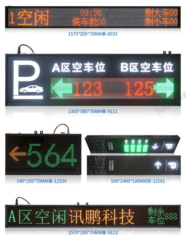 剩余車位導向標識牌案例參考