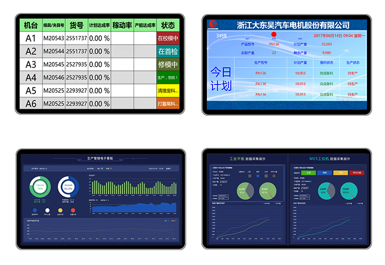 生產管理系統顯示端界面參考