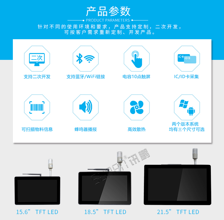 工業平板電腦尺寸參考