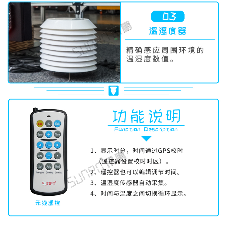 戶外電子鐘功能說明