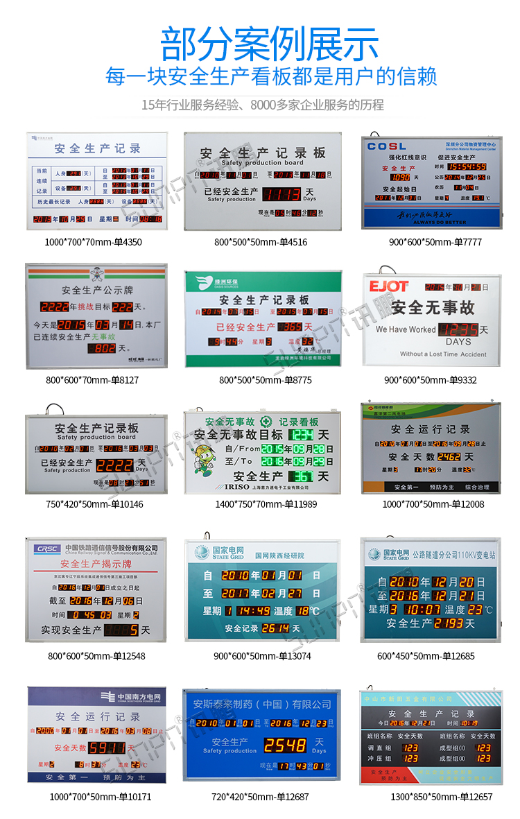 中國中鐵安全生產揭示牌案例參考