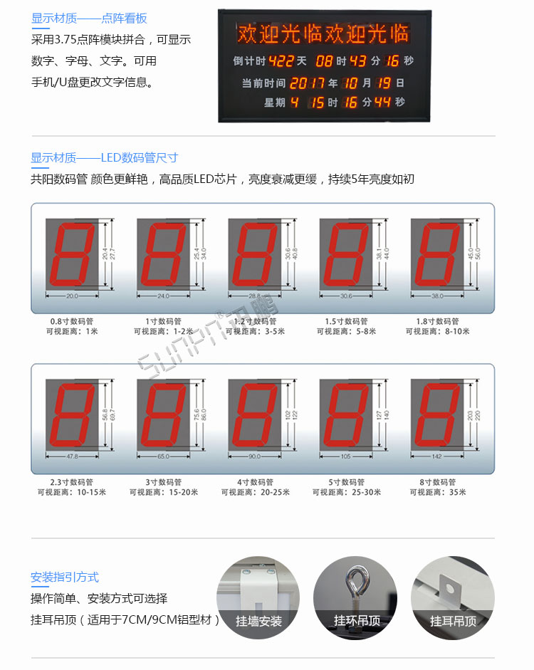 高考倒計(jì)時(shí)顯示屏定制參考