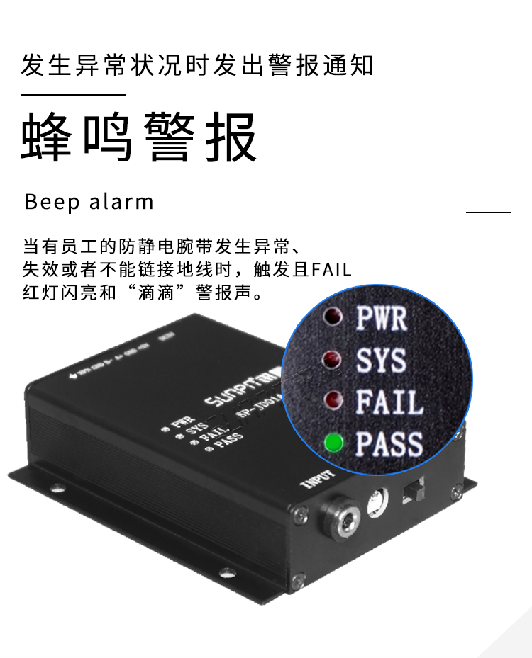 靜電環監控儀報警提示 靜電環監控儀報警提示