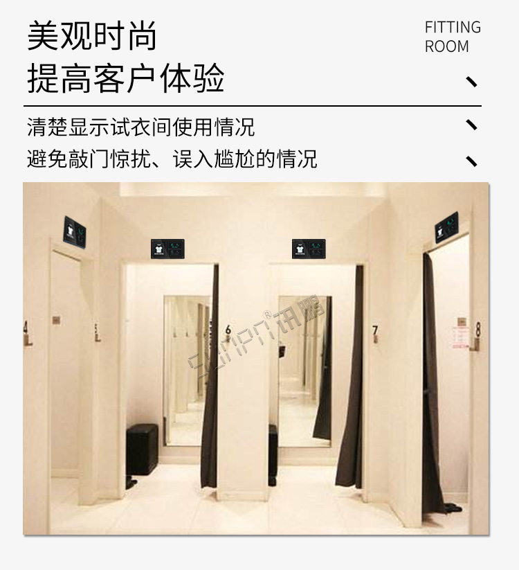試衣間有人無(wú)人提示牌實(shí)際應(yīng)用