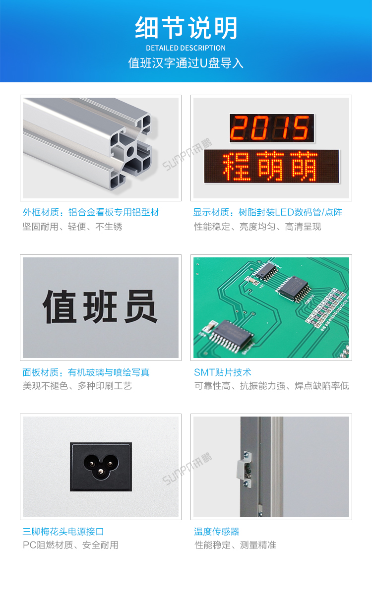 值班牌細節說明