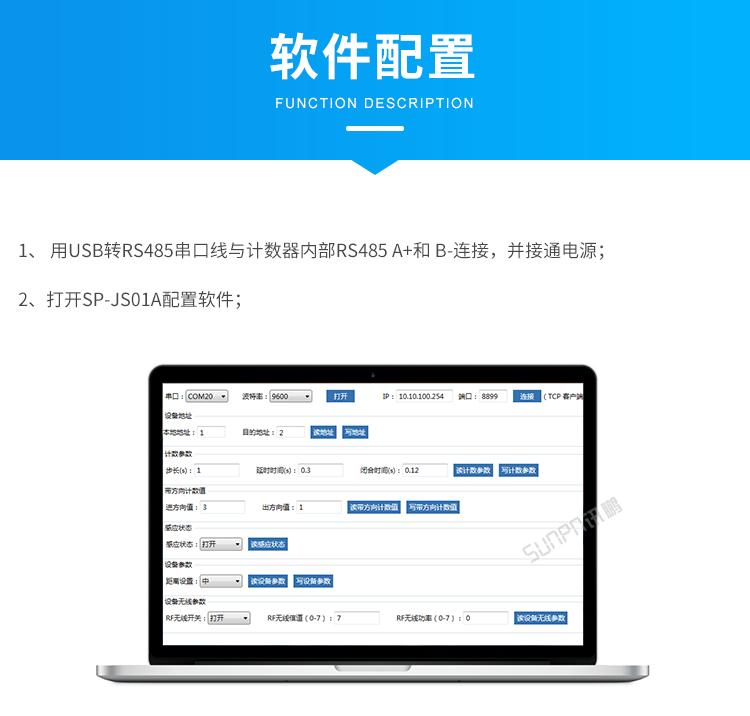人流量計數器-軟件配置